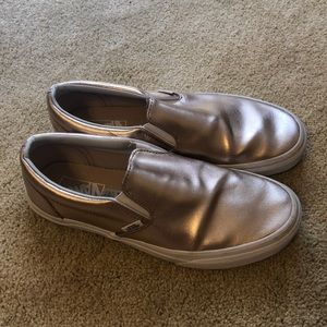 Gold metallic vans